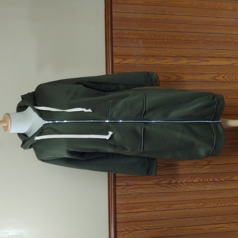 Long Fleece Lined Hoodie NWOT L